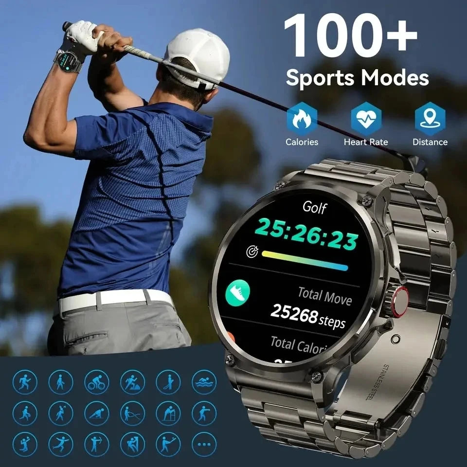 New 1.85 HD Screen For Samsung Galaxy Watch 6 Bluetooth Call Smartwatch 710mAh Health Monitor Men's Sports Modes Smart Watch