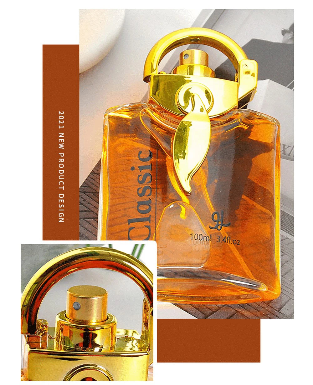 100ml Original Men's Perfume Lasting Fragrance Floral Scent Golden Earl  Arabian Dubai Perfumes Hombres Originales Daily Dating