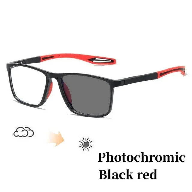 Color Changing Women Men Outdoor Myopia Sunglasses Fashion Anti Blue Light Photochromic Minus Eyeglasses Prescription Eyewear