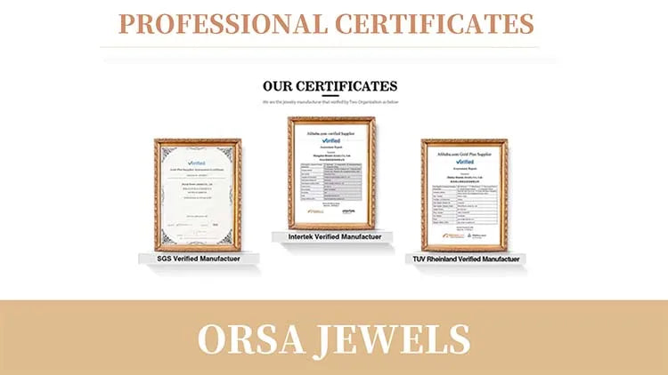 ORSA JEWELS 14K Gold Plated Paperclip Chains Tennis Bracelet For Women 925 Sterling Silver Handmade Bracelets Jewelry SB141