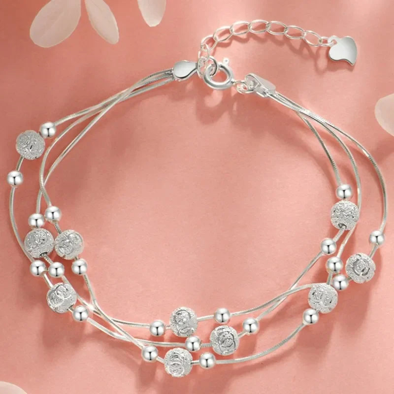 925 Sterling Silver Bracelet Woman Vintage Luxury Original Jewelry Accessories Fashion Designer Party Wedding Jewelry Gifts 2023