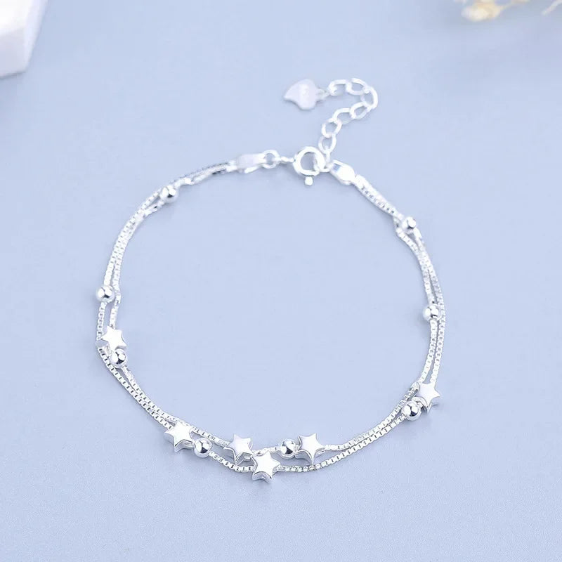 925 Sterling Silver Bracelet Woman Vintage Luxury Original Jewelry Accessories Fashion Designer Party Wedding Jewelry Gifts 2023