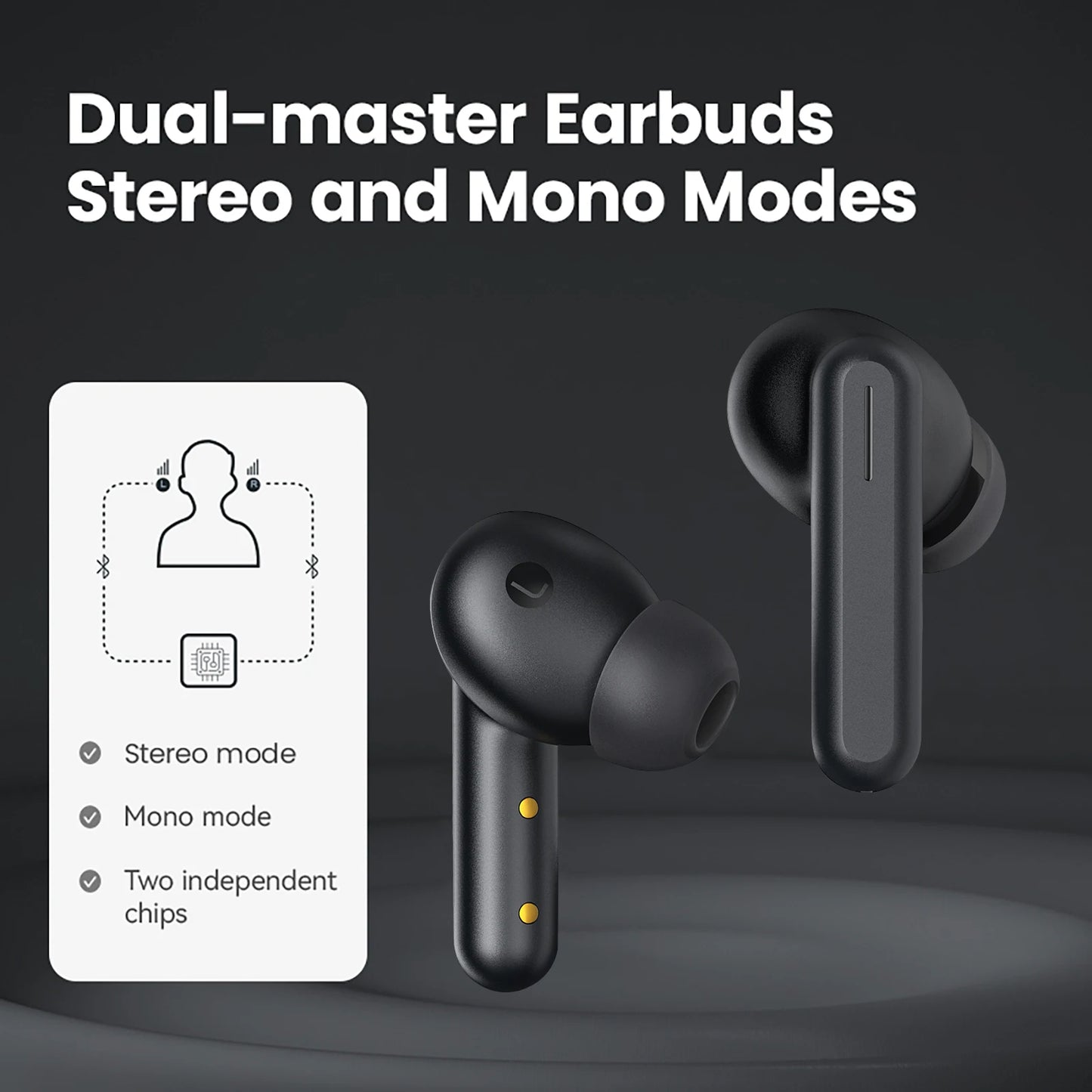 HAYLOU GT7 Neo TWS Wireless Earbuds Dual Host Mode Bluetooth 5.4 Headphones Earphones Smart Touch Control Earbuds Sport Headset