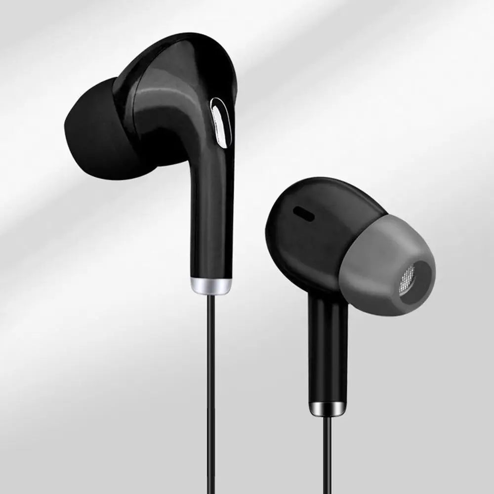 High Definition Wired Earphone 3.5mm In-Ear Control Portable Sport Wired Headset With Mic Wired Headphones For Mobile Phones