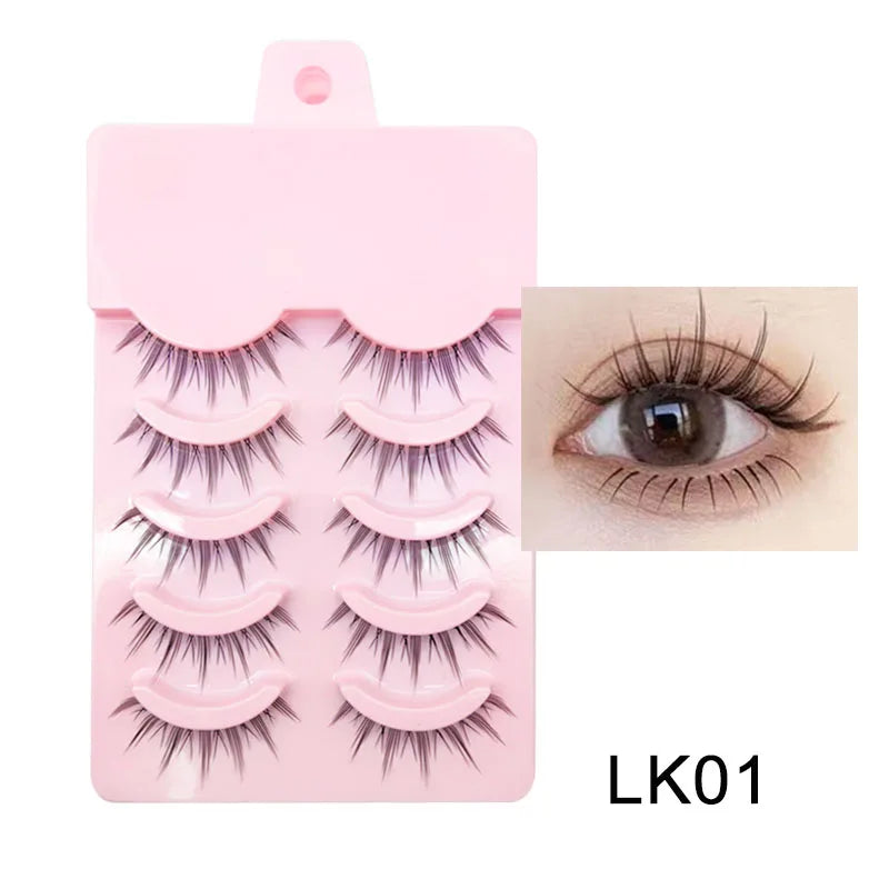 New Manga Lashes Soft Natural Eyelashes Thick False Eyelashes Manga Eyelashes Daily Dating Makeup Eyelashes Lashes Wispy