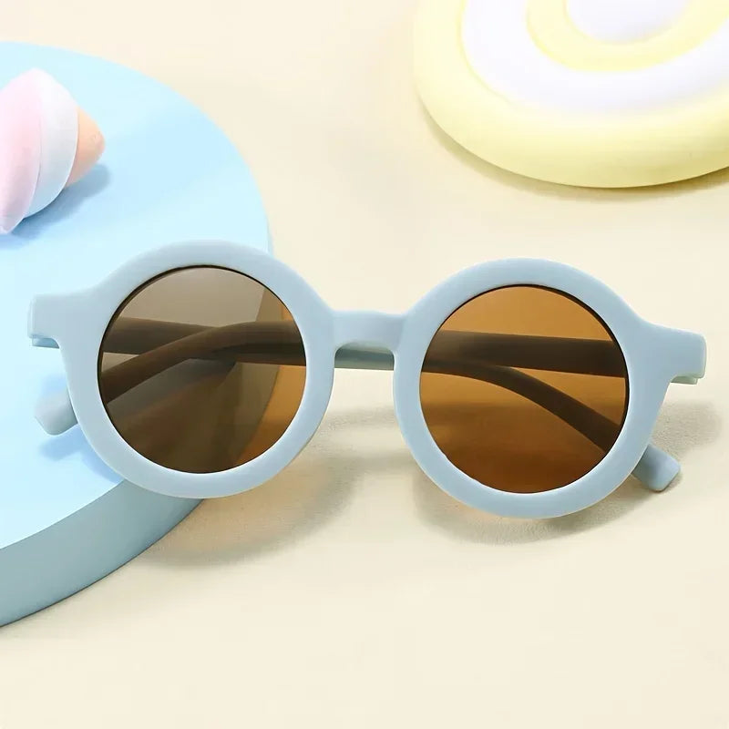 Stylish Sunglasses For Kids Circle Cute sweet and fresh Perfect for Boys and Girls Outdoor Sports Party Vacation Travel