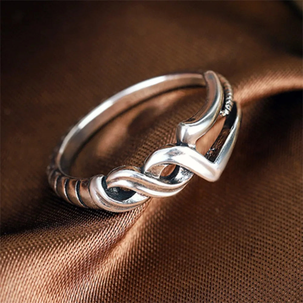 Minimalist Niche Longinus Spear Men's Open Ring Spear of Destiny Metal Ring Male Punk Birthday Party Creative Trend Jewelry Gift