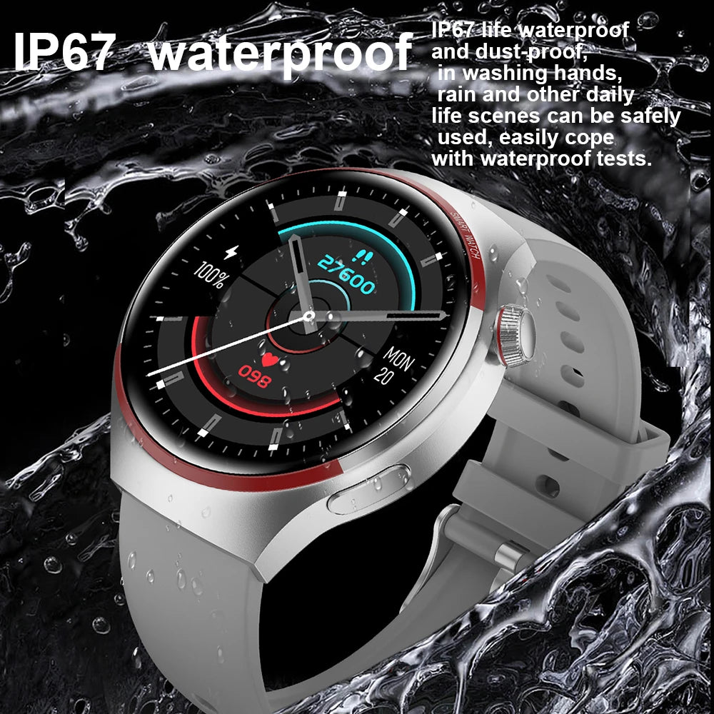 For HUAWEI GT4 PRO GPS NFC Smart Watch Men 360*360 AMOLED Screen Heart rate Bluetooth Call IP68 Waterproof Man Smartwatch 2024