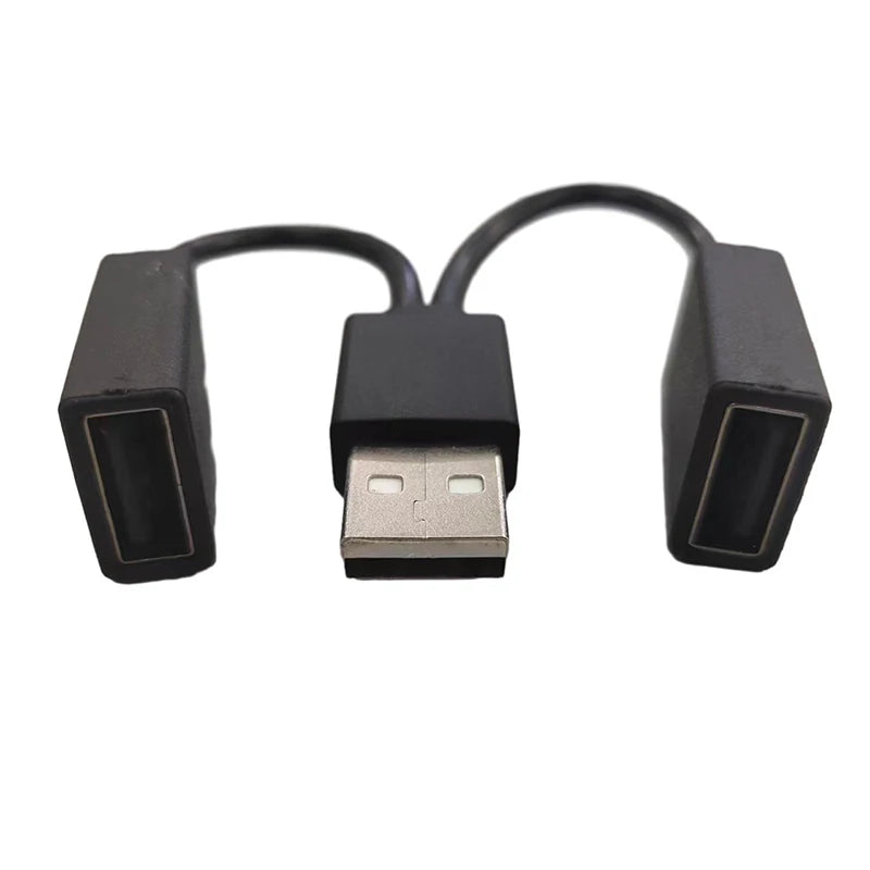 1 In 2 Out USB HUB Car USB Splitter Cable Multifunction Adapter Cord Charging Cable For Android Smart Phone