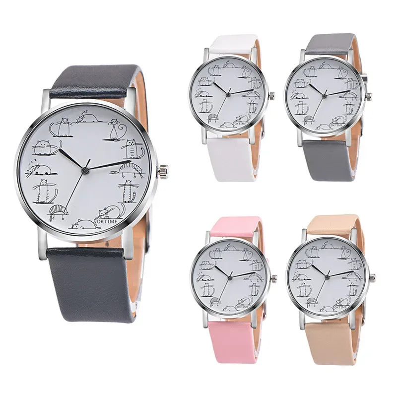 2022 Ladies Watches Casual Women Watches Cat Watches Female Wristwatches Quartz Cheap Price Dropshipping relogio feminino