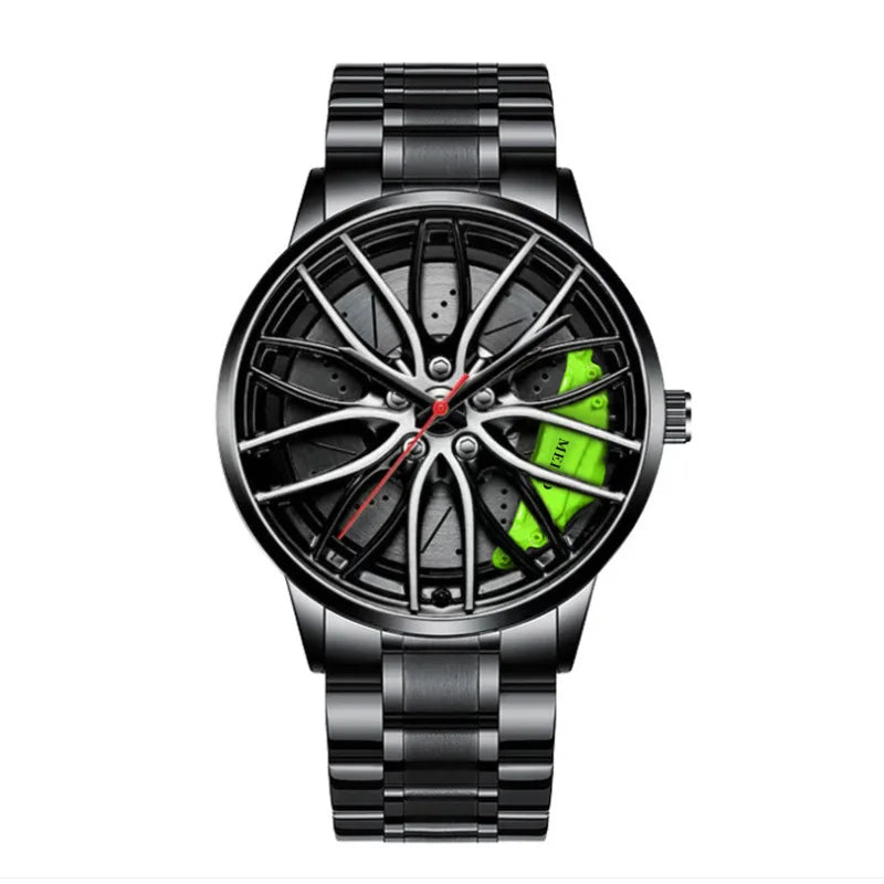 Luxury Man Wristwatch Business Steel Quartz Men Watch Round Watches Wheel Machinery Fashion Decoration Mens Watch