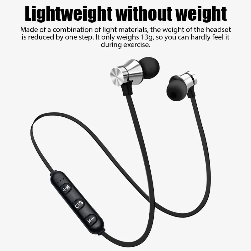 # XT-11 Bluetooth 4.2 Wireless Earphone Sports Headset Waterproof Earbuds Neckband Magnetic Headphone With Mic For Samrtphones