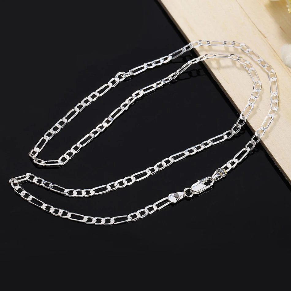 925 Sterling Silver 16/18/20/22/24/26/28/30 Inch Chains Necklace For Women Men Luxury Designer Jewelry Chshine