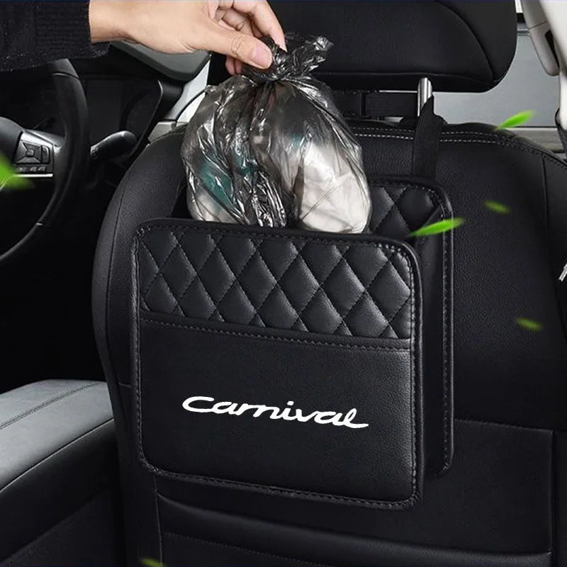 Car Pocket Trunk Bag Organizer Stowing Tidying Protectors for Trip Kids Travel Multi Hanging For KIA carnival Accessories