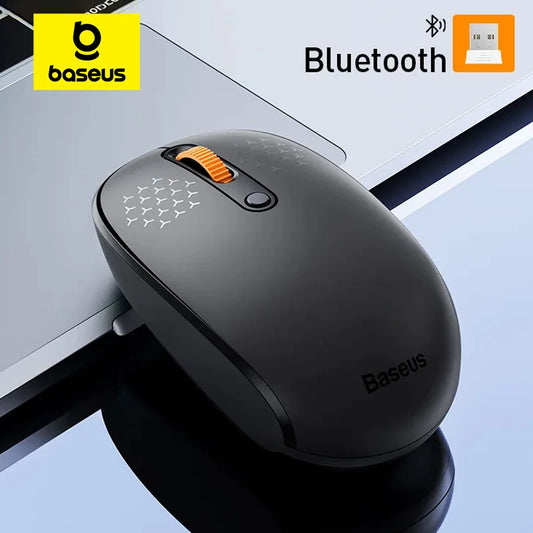 Baseus F01B Mouse Wireless Bluetooth 5.0 Mouse 1600 DPI Silent Click For MacBook Tablet Laptop PC Gaming Accessories