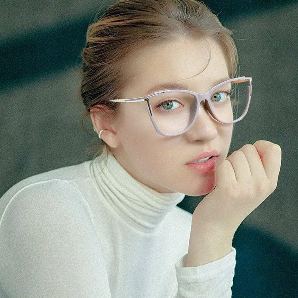 Blue Light Blocking Women Designers Eyeglasses Optical Spectacle Computer Eye Protection Glass Fashion Eyewear