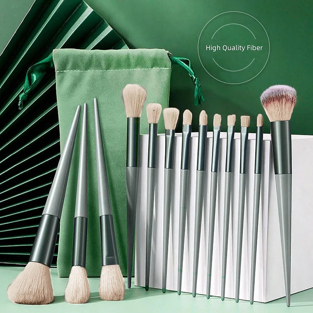 Makeup Brush 13pcs Soft Fluffy Brushes Set Cosmetic Sponge Makeup Brush Cleaning Box Beauty Tool Eyeshadow Professional Blush