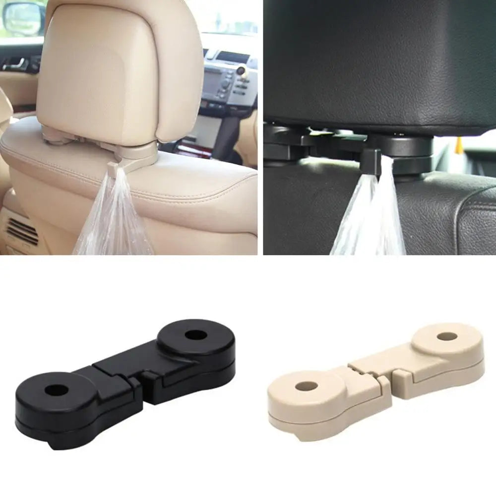 Portable Car Headrest Hook Seat Back Hanger for Bag Handbag Grocery Cloth Multifunction Clips Car Styling Car Stuff Purse Hanger