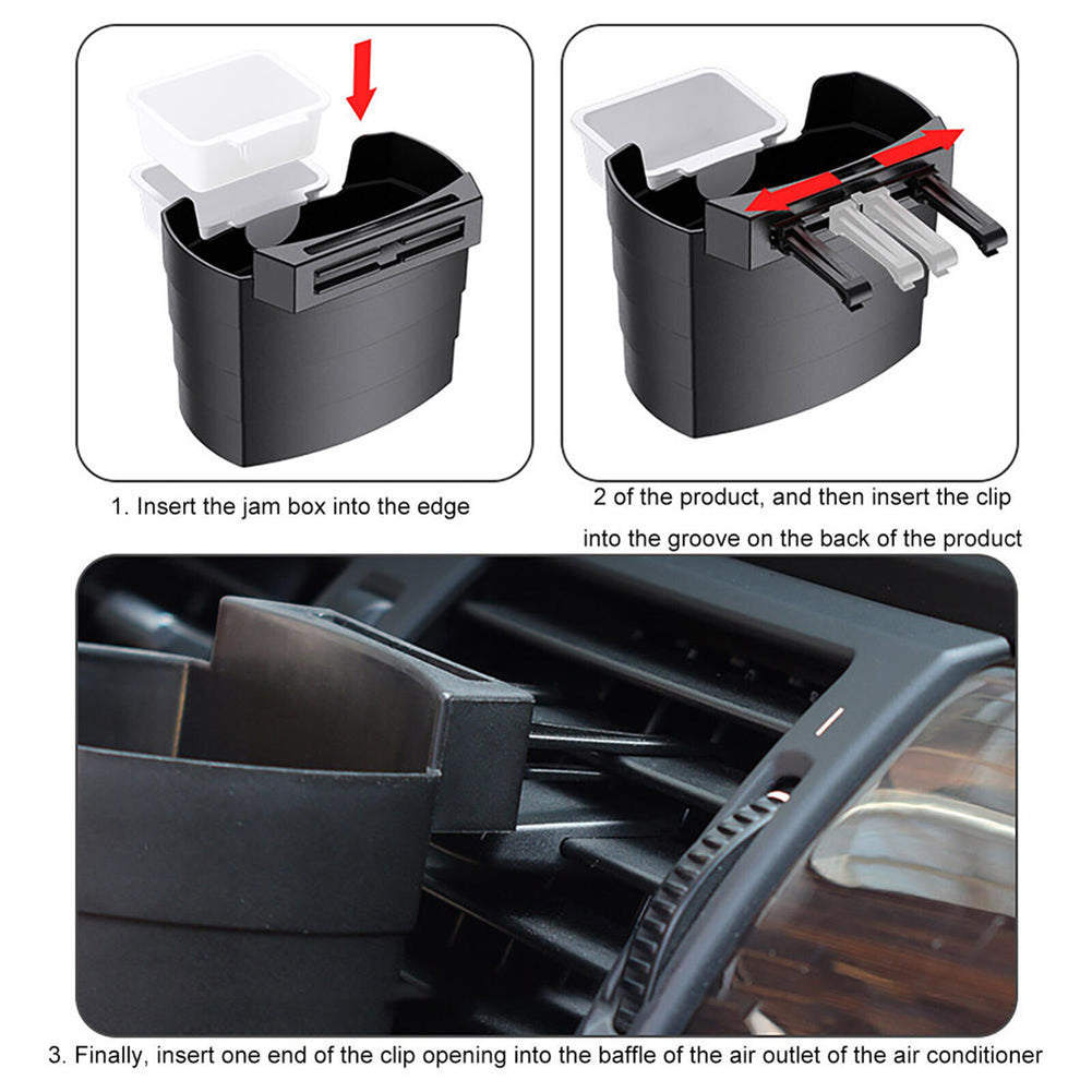 Universal Car Stuff Bucket Compact Easy Install Auto Storage Box For Vehicle