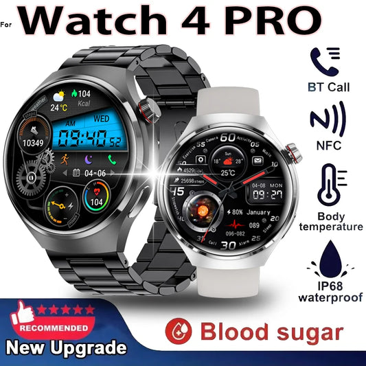 For HUAWEI GT4 Pro GPS NFC Smart Watch Men 360*360 AMOLED Screen Heart rate Bluetooth Call IP68 Waterproof Man Smartwatch 2024