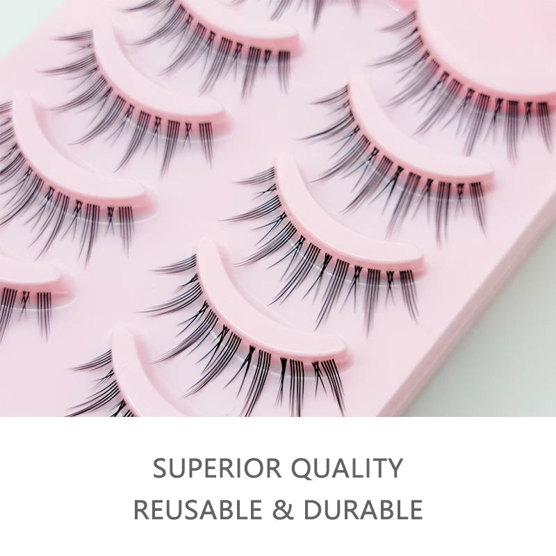 New Manga Lashes Soft Natural Eyelashes Thick False Eyelashes Manga Eyelashes Daily Dating Makeup Eyelashes Lashes Wispy