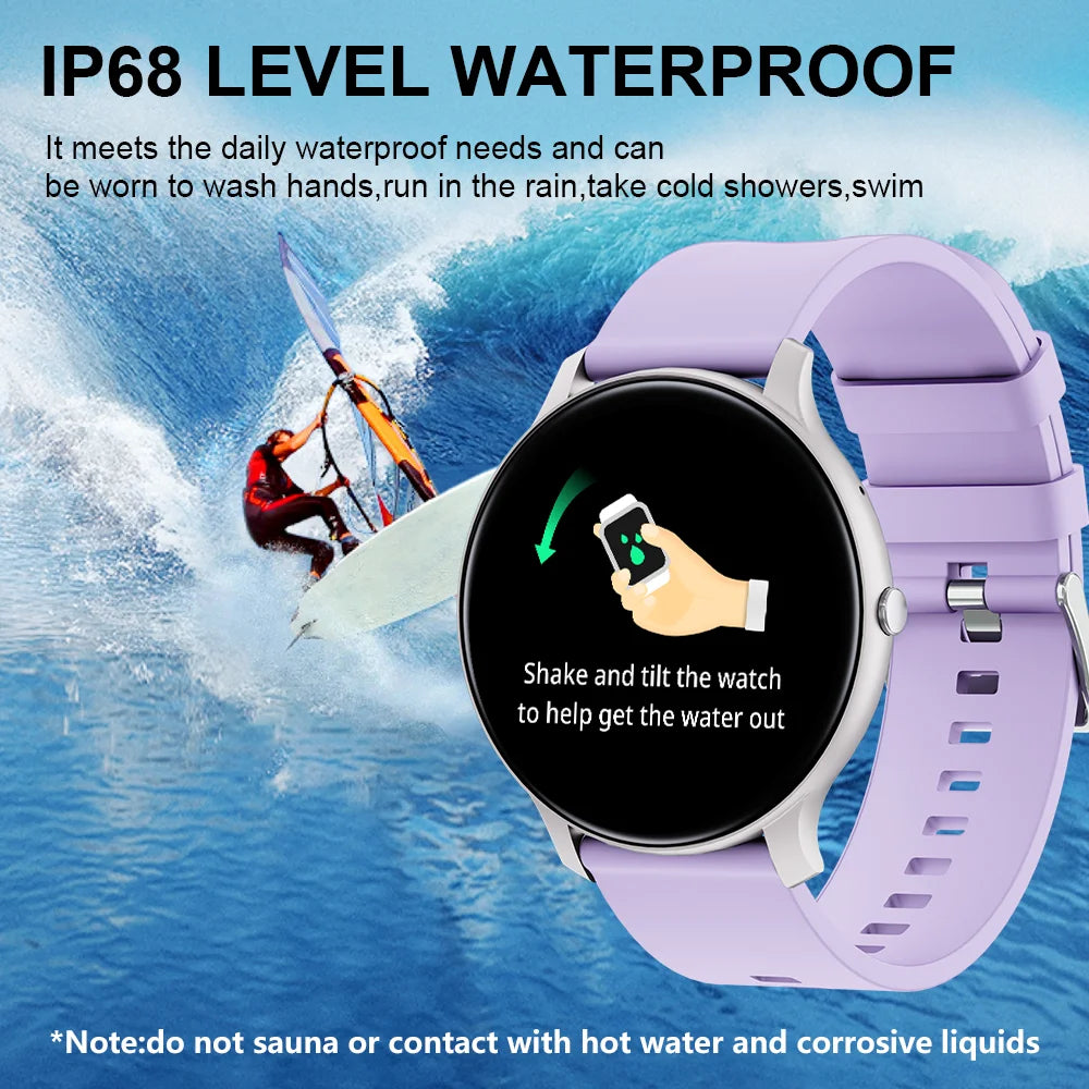 LAXASFIT Smart Watch 2.01” Bluetooth Talk Smartwatch Man Woman Pedometer 123 Sport Modes IP68 Waterproof Sports Smart Watch