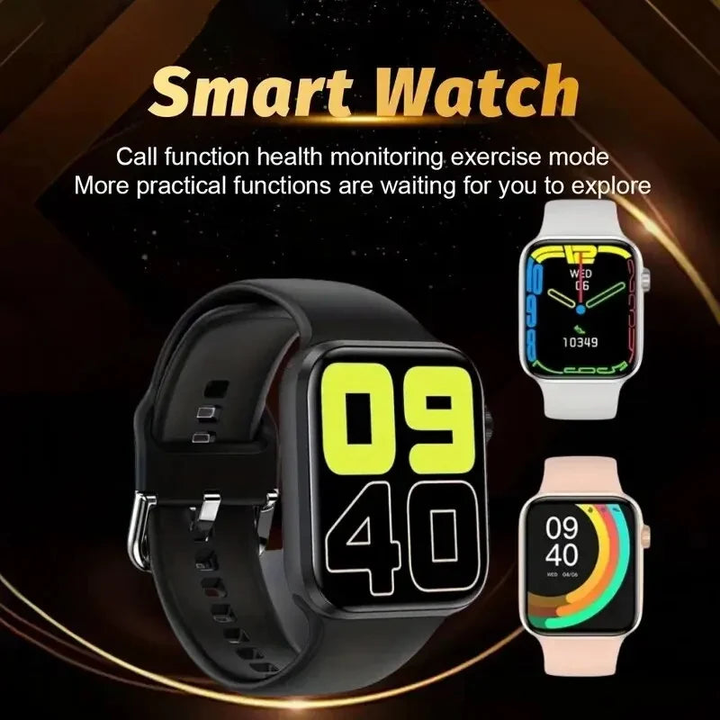 LAXASFIT 2024 New Smart Watch Android IOS 1.73 inch Color Screen Full Touch Custom Dial Bluetooth Talk Smart Watch for Men Women