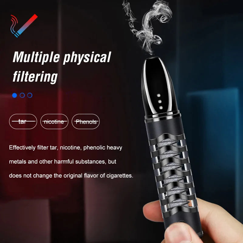 2022 New Rechargeable Environment-friendly Cigarette Sleeve Does Not Drop Ash with USB Rechargeable Lighter for Men and Women